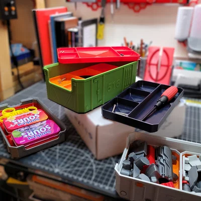 Sci-Fi Stackable Storage Trays - Bản remix 2026
