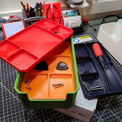 Sci-Fi Stackable Storage Trays - Bản remix 2026