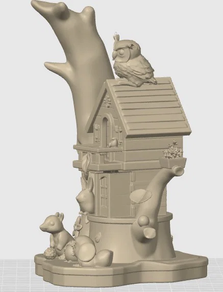 Mô hình 3D Owl Tree House (Ngôi nhà cây cho cú) cực kỳ chi tiết - Image 2