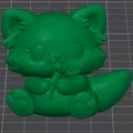 Gấu trúc đỏ (Red Panda) phiên bản Kawaii/Chibi - Thumbnail 2