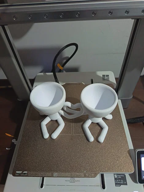Chậu cây trang trí hình cặp đôi đang yêu - Mô hình 3D ấn tượng - Image 2
