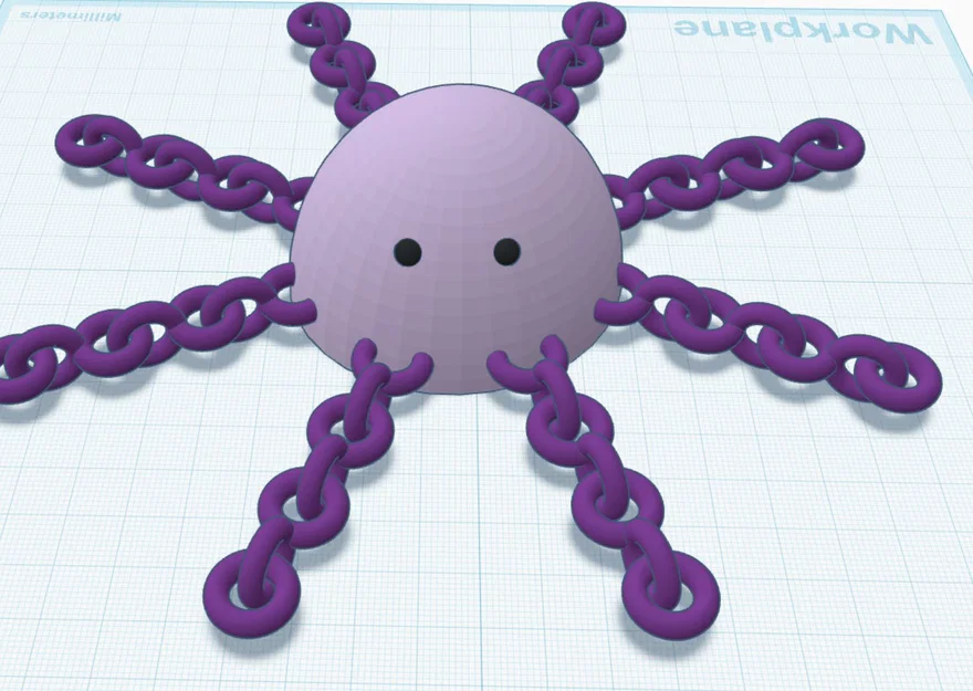 Mô hình 3D Octo the Spiderpus bạch tuộc lai nhện đáng yêu - Image 1