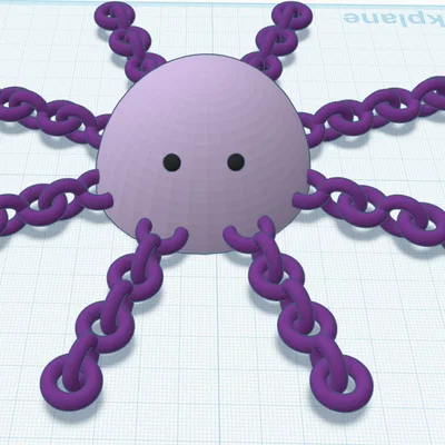 Mô hình 3D Octo the Spiderpus bạch tuộc lai nhện đáng yêu