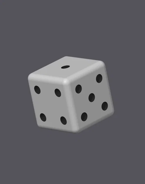 Mô hình xúc xắc 3D cơ bản (Ordinary Dice) - Tự in tại nhà cực đơn giản - Image 1