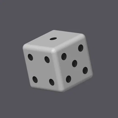 Mô hình xúc xắc 3D cơ bản (Ordinary Dice) - Tự in tại nhà cực đơn giản