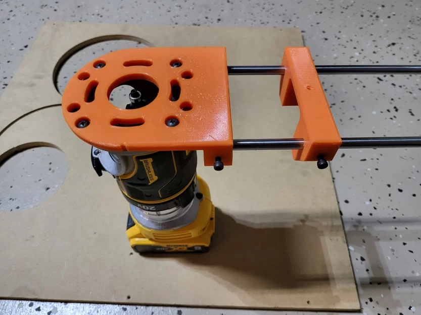 Đế phay cắt hình tròn và dẫn hướng cạnh cho máy DeWalt DCW600 - Image 1