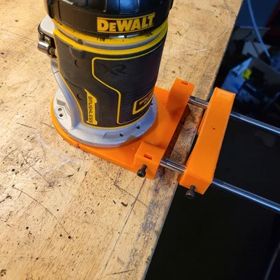 Đế phay cắt hình tròn và dẫn hướng cạnh cho máy DeWalt DCW600