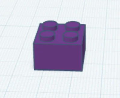 Mô hình gạch lắp ráp 2x2 (tương thích Lego) in 3D - Image 1