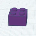 Mô hình gạch lắp ráp 2x2 (tương thích Lego) in 3D - Thumbnail 1