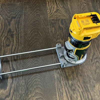 Dụng cụ jig cắt đường tròn tháo rời cho máy phay DeWalt