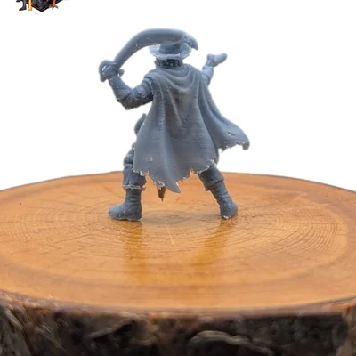 Bandit Captain - Mô hình thu nhỏ sẵn sàng in cho D&D và TTRPG