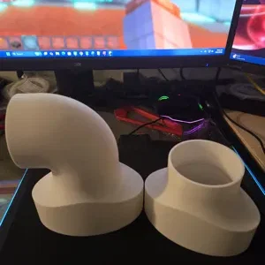Bộ chuyển đổi ống thông gió Oval 4 inch sang tròn 3 inch