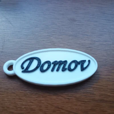 Móc khóa Klíčenka Domov – Phụ kiện in 3D tinh tế cho ngôi nhà