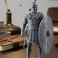 Mô hình 3D chiến binh La Mã cầm khiên tinh xảo cho người đam mê lịch sử - Thumbnail 1
