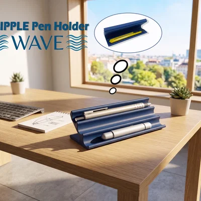 Ống cắm bút WAVE ba ngăn - Đựng được 3 cây bút và nhiều hơn thế nữa