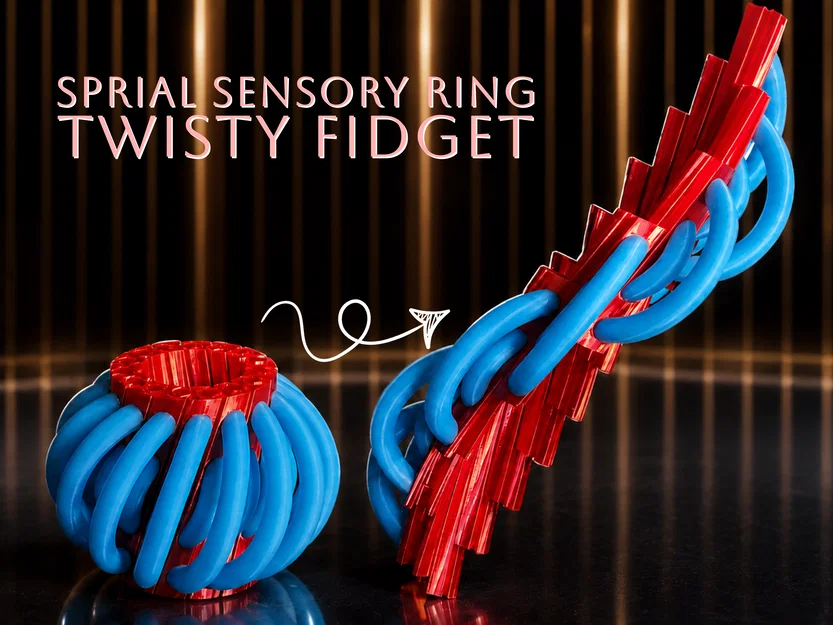Spiral Sensory Ring - Vòng Xoay Cảm Giác Độc Đáo - Image 1