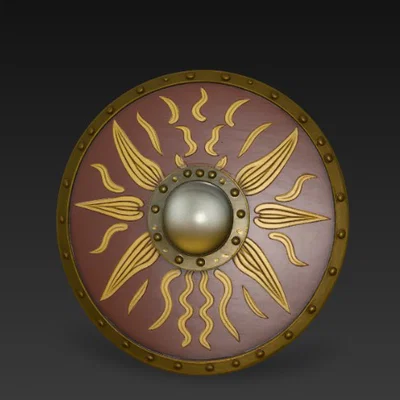 Mô hình khiên La Mã cổ đại (Roman Shield) cho in 3D