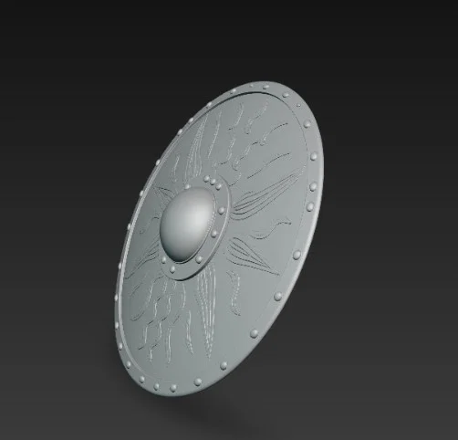 Mô hình khiên La Mã cổ đại (Roman Shield) cho in 3D - Image 3