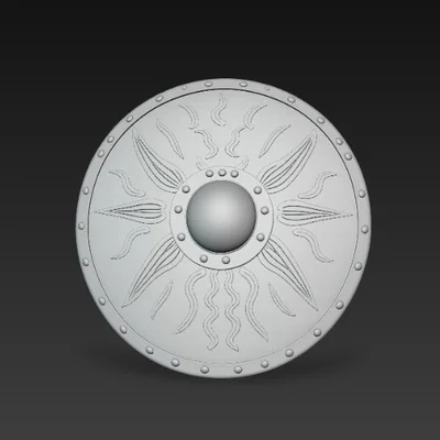 Mô hình khiên La Mã cổ đại (Roman Shield) cho in 3D