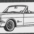 Mô hình 3D Ford Mustang 1965 nghệ thuật in trang trí - Thumbnail 2