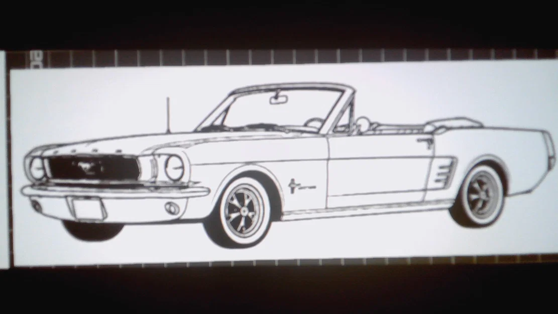 Mô hình 3D Ford Mustang 1965 nghệ thuật in trang trí - Image 3