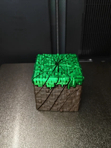 Minecraft Grass Block Twisty Fidget - Mô hình khối cỏ xoay thông minh - Image 2
