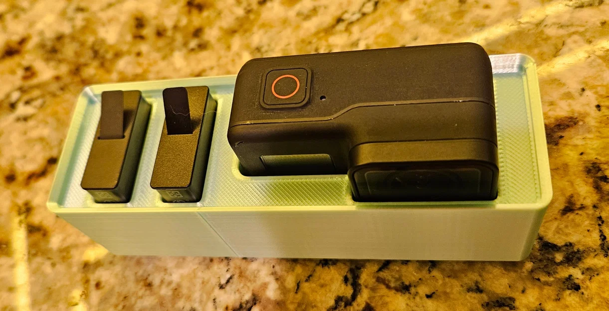 Khay 3D đựng GoPro Hero 7 và pin theo chuẩn Gridfinity - Image 1