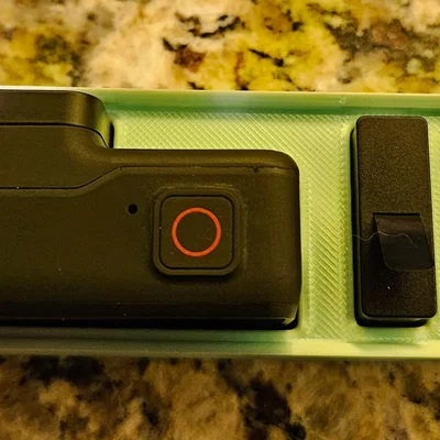 Khay 3D đựng GoPro Hero 7 và pin theo chuẩn Gridfinity