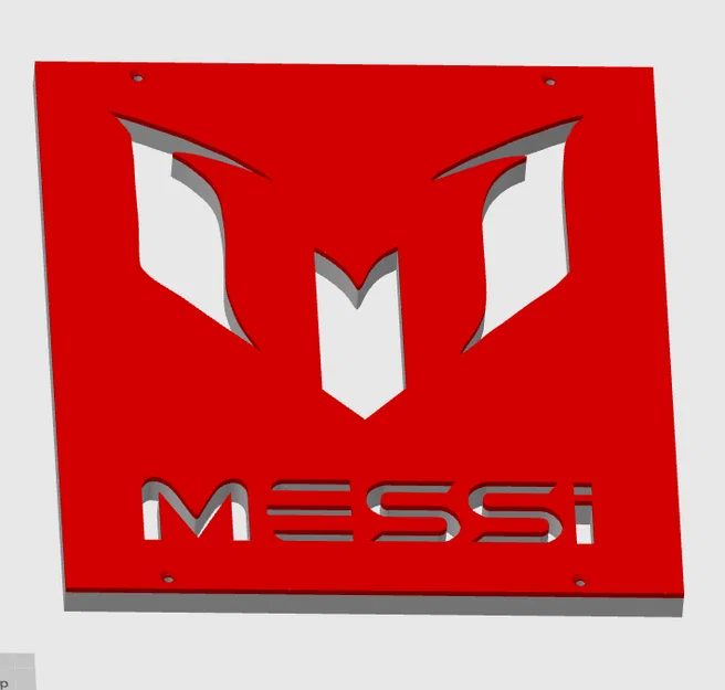Mô hình trang trí tường Messi Wall Art in 3D ấn tượng - Image 1
