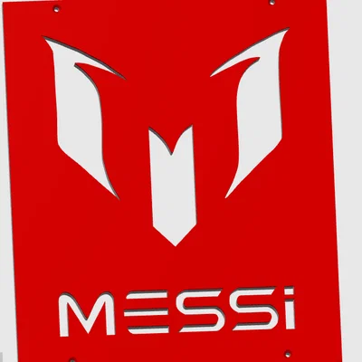 Mô hình trang trí tường Messi Wall Art in 3D ấn tượng
