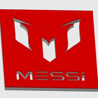Mô hình trang trí tường Messi Wall Art in 3D ấn tượng