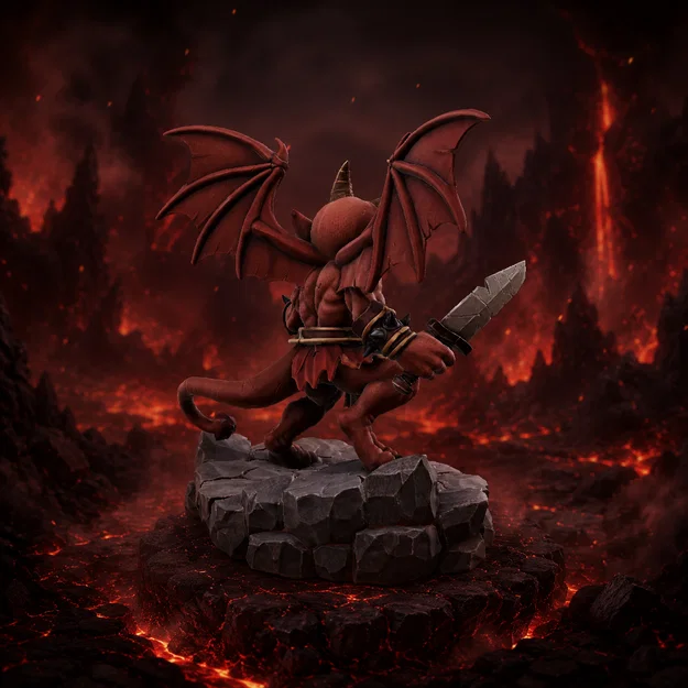 Bloodbound Realms – Quỷ Tiểu Quỷ (Mô hình 3D Dark Fantasy STL) - Image 3