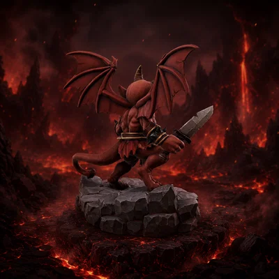 Bloodbound Realms – Quỷ Tiểu Quỷ (Mô hình 3D Dark Fantasy STL)