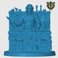 Mô hình người thương gia bán vũ khí (Human Weapon Merchant) cho D&D - Thumbnail 4