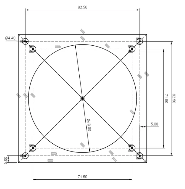 Ngàm chuyển đổi quạt tản nhiệt 80mm sang 92mm cho PC - Image 2