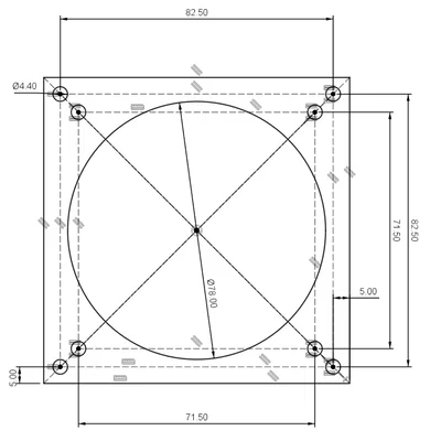 Ngàm chuyển đổi quạt tản nhiệt 80mm sang 92mm cho PC