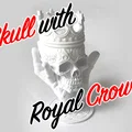 Mô hình đầu lâu đội vương miện trên tay zombie cực chất cho in 3D - Thumbnail 1