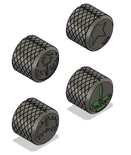 Núm xoay điều chỉnh âm thanh (rotary switches) logo KISS - Image 1