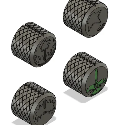 Núm xoay điều chỉnh âm thanh (rotary switches) logo KISS
