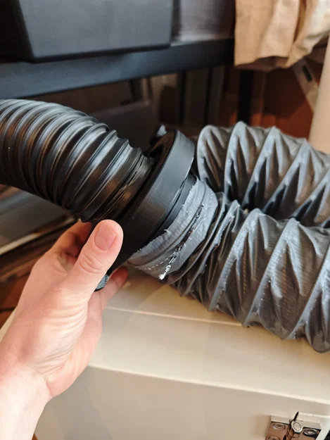 Khớp nối nhanh cho ống hút khói (100mm - 75mm) + tùy chỉnh kích thước - Image 3