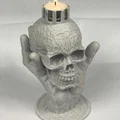 Giá đỡ nến 3D độc đáo: Hình bàn tay thây ma và hộp sọ Gothic - Thumbnail 4