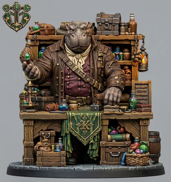 Giff Shopkeeper - Mô hình chủ tiệm cho game RPG - Image 2