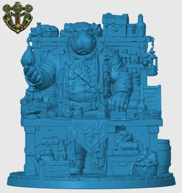 Giff Shopkeeper - Mô hình chủ tiệm cho game RPG - Image 3