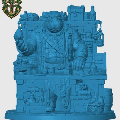 Giff Shopkeeper - Mô hình chủ tiệm cho game RPG