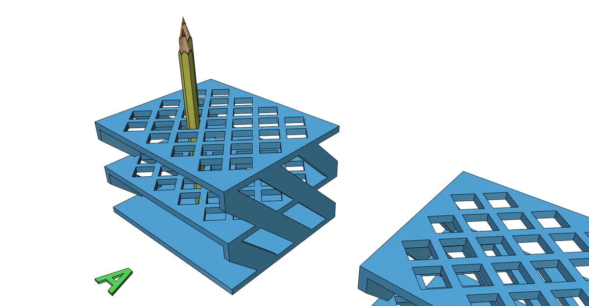 Khay Đựng Bút Đa Năng Thiết Kế Hiện Đại - Hỗ Trợ In 3D Dễ Dàng - Image 2