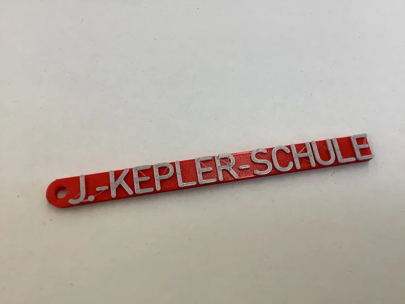 Móc khóa in 3D tên trường Johannes Kepler cá tính - Image 2