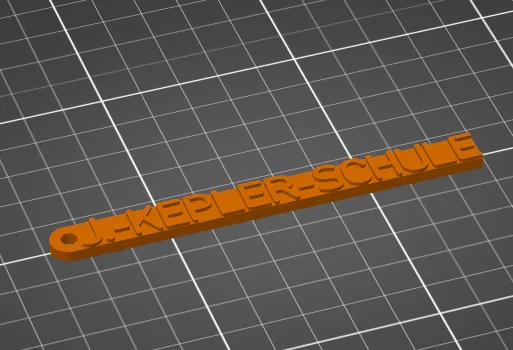 Móc khóa in 3D tên trường Johannes Kepler cá tính - Image 3