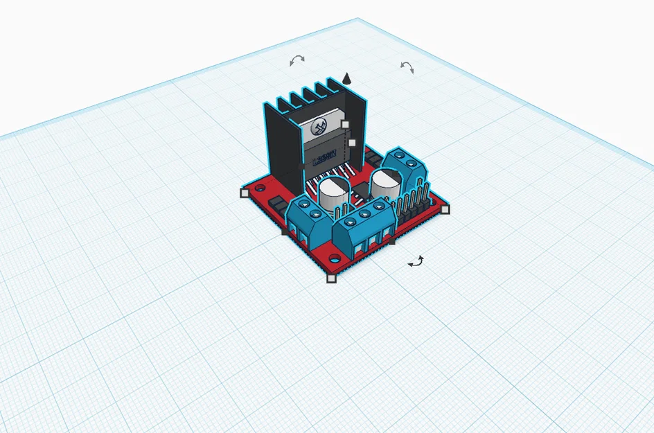 Mô hình 3D mạch điều khiển động cơ L298N cho dự án DIY và Arduino - Image 1