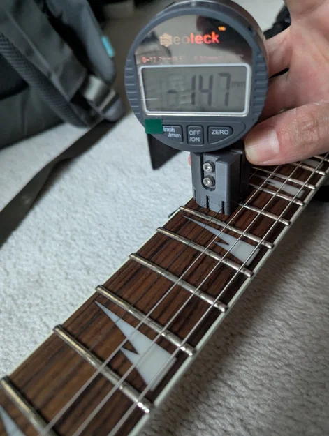 Dụng cụ đo action dây đàn guitar cho thước đo điện tử giá rẻ - Image 2