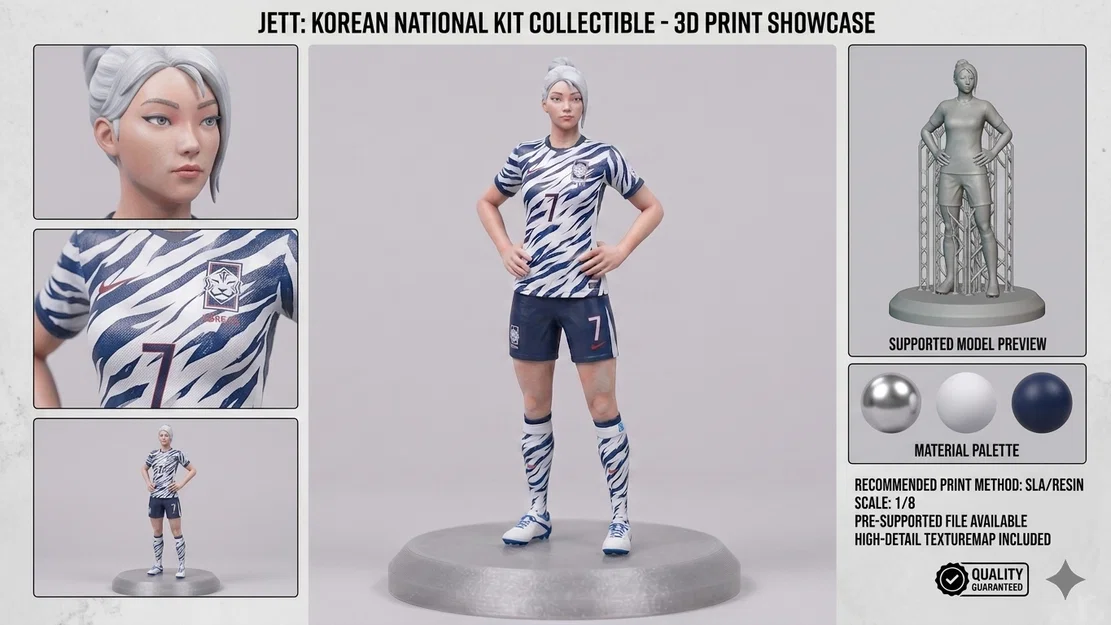Mô hình Jett Valorant 3D - World Cup Hàn Quốc 2026 - Image 3